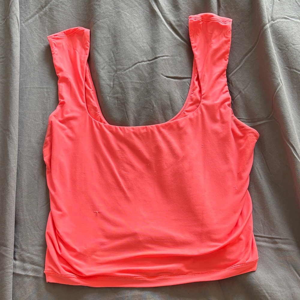 Vibrant Coral Tank Top